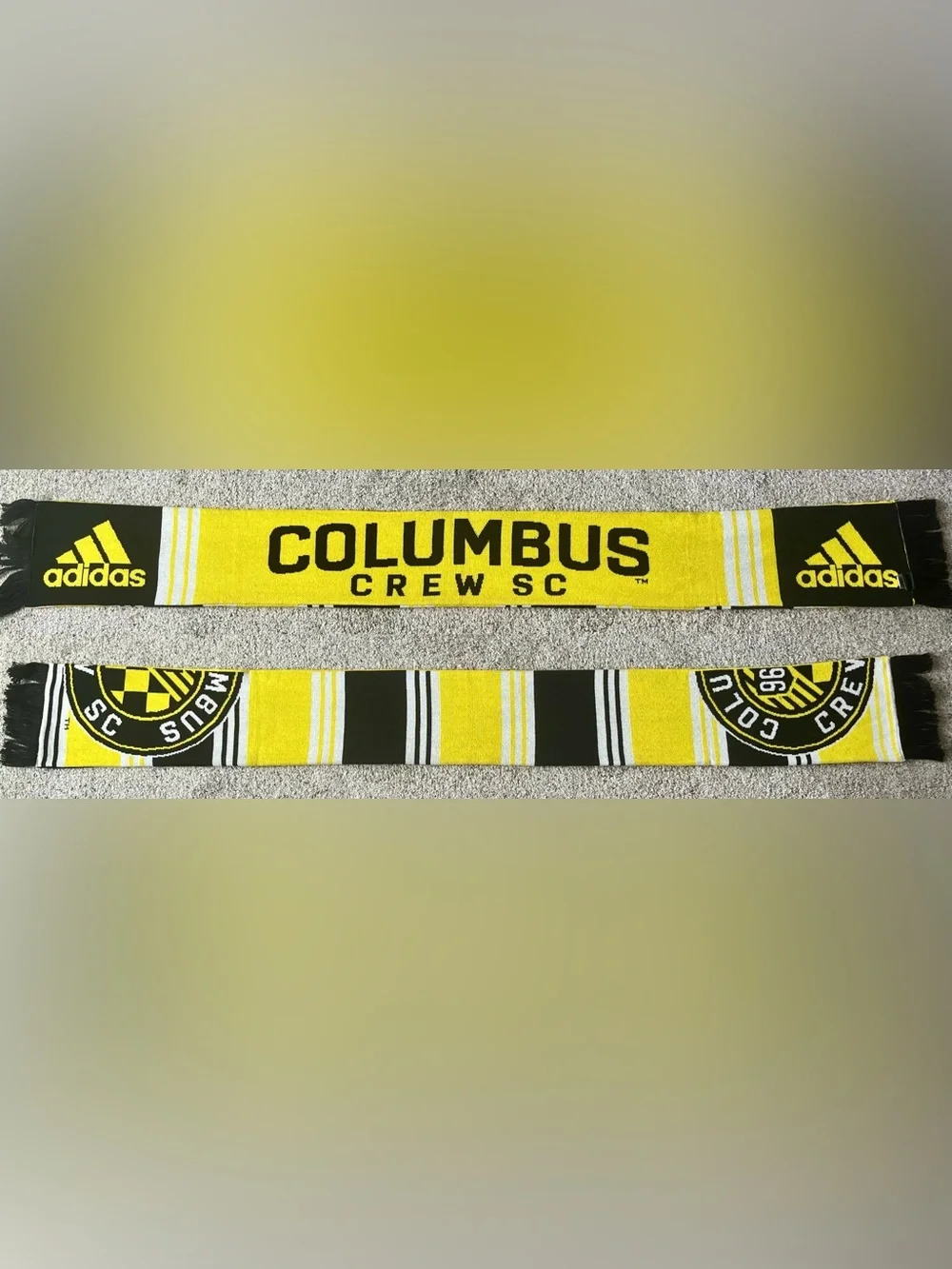 Columbus Crew Adidas Split Half Logo Soccer Scarf